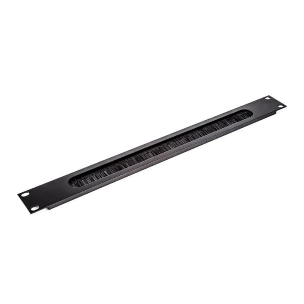 Rack Panel Brush Slot 1U Black