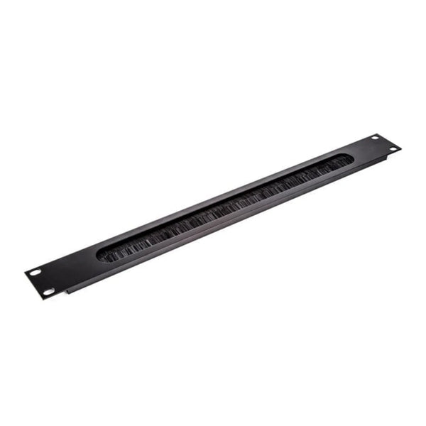 Rack Panel Brush Slot 1U Black