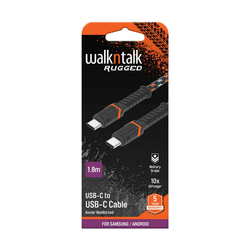 USB Cable Type C to C (Rugged Kevlar), 1.8m