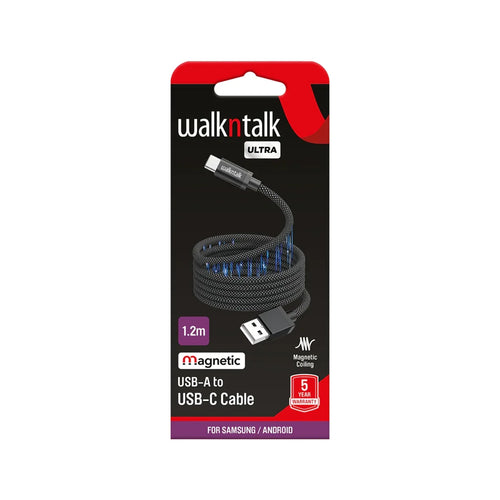 USB Cable Type A to C (Magnetic Coil), 1.2m