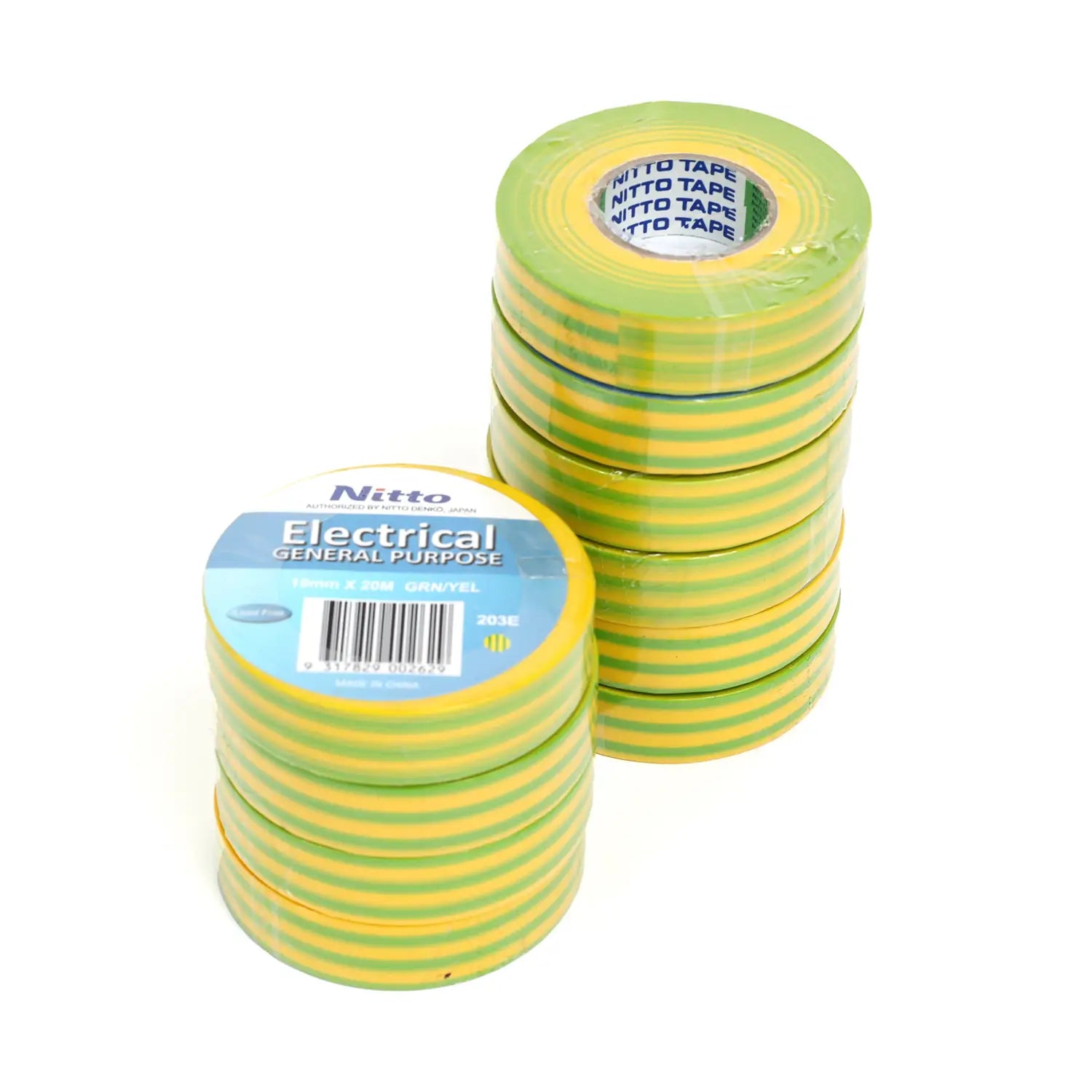 203E Green and Yellow 10PK