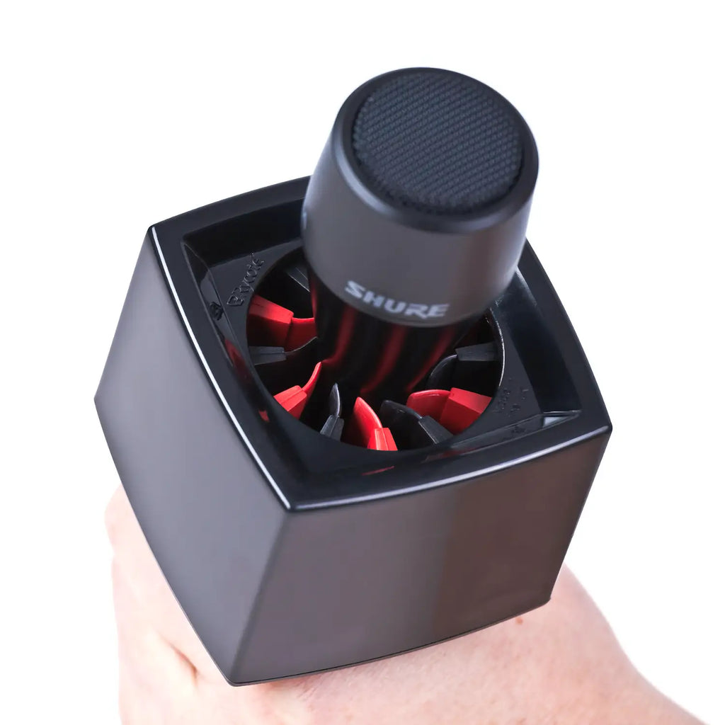 Single Square Black Mic Flag