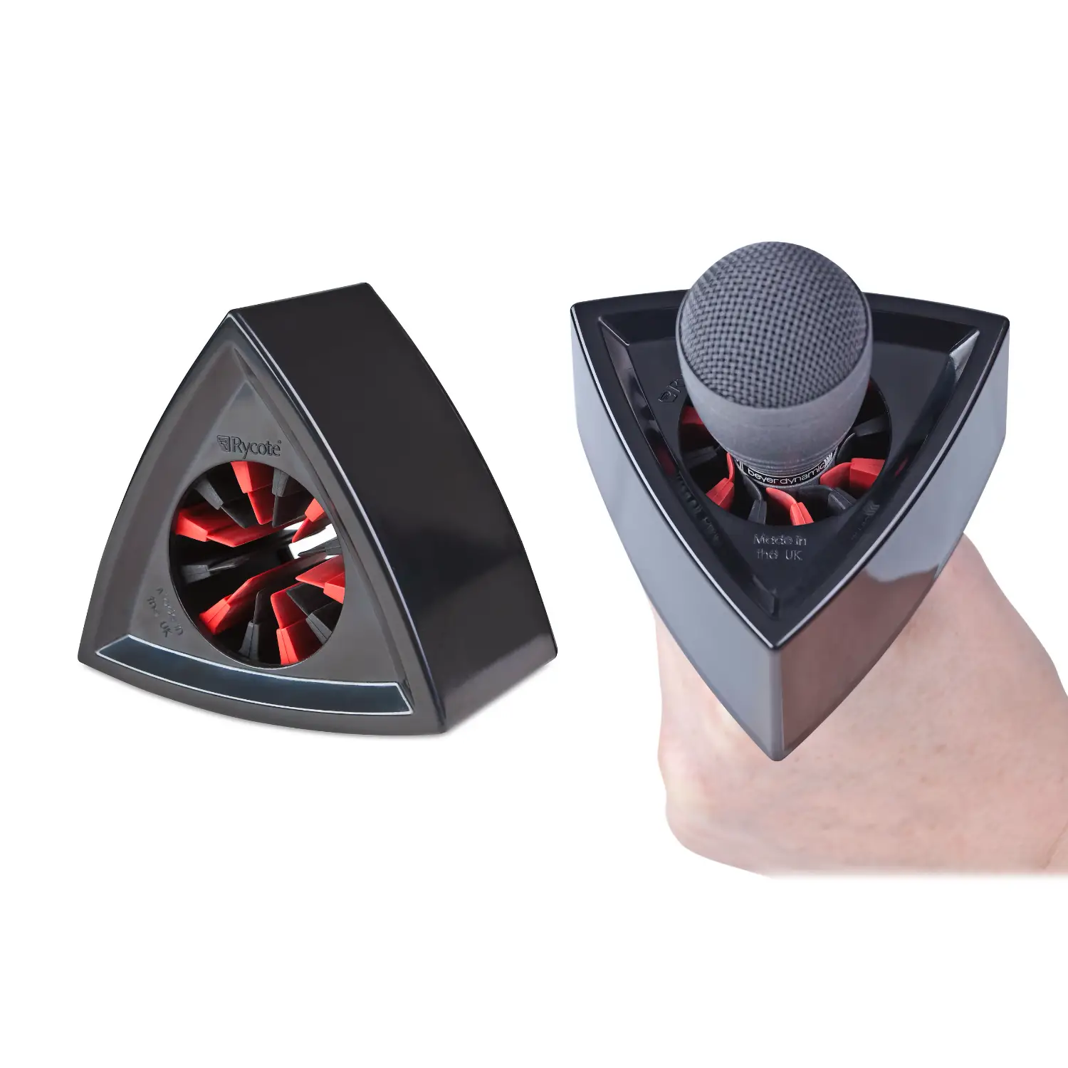Triangular Black Mic Flag