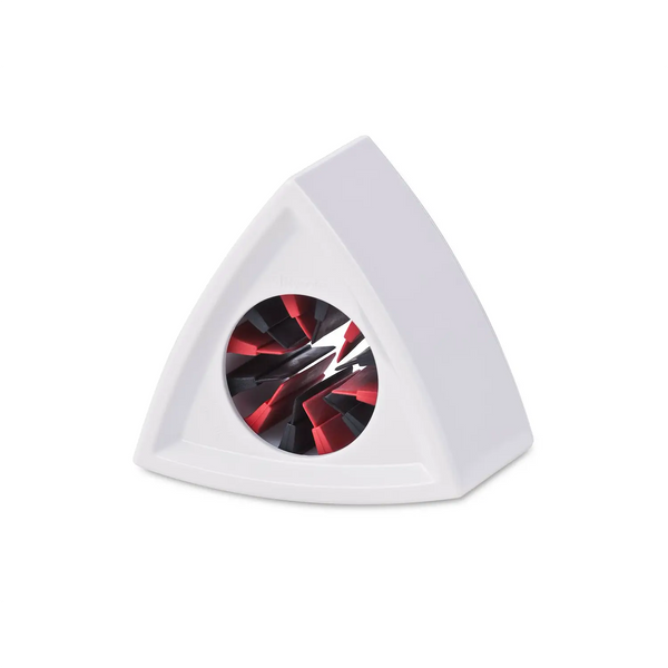 Single Triangular White Mic Flag