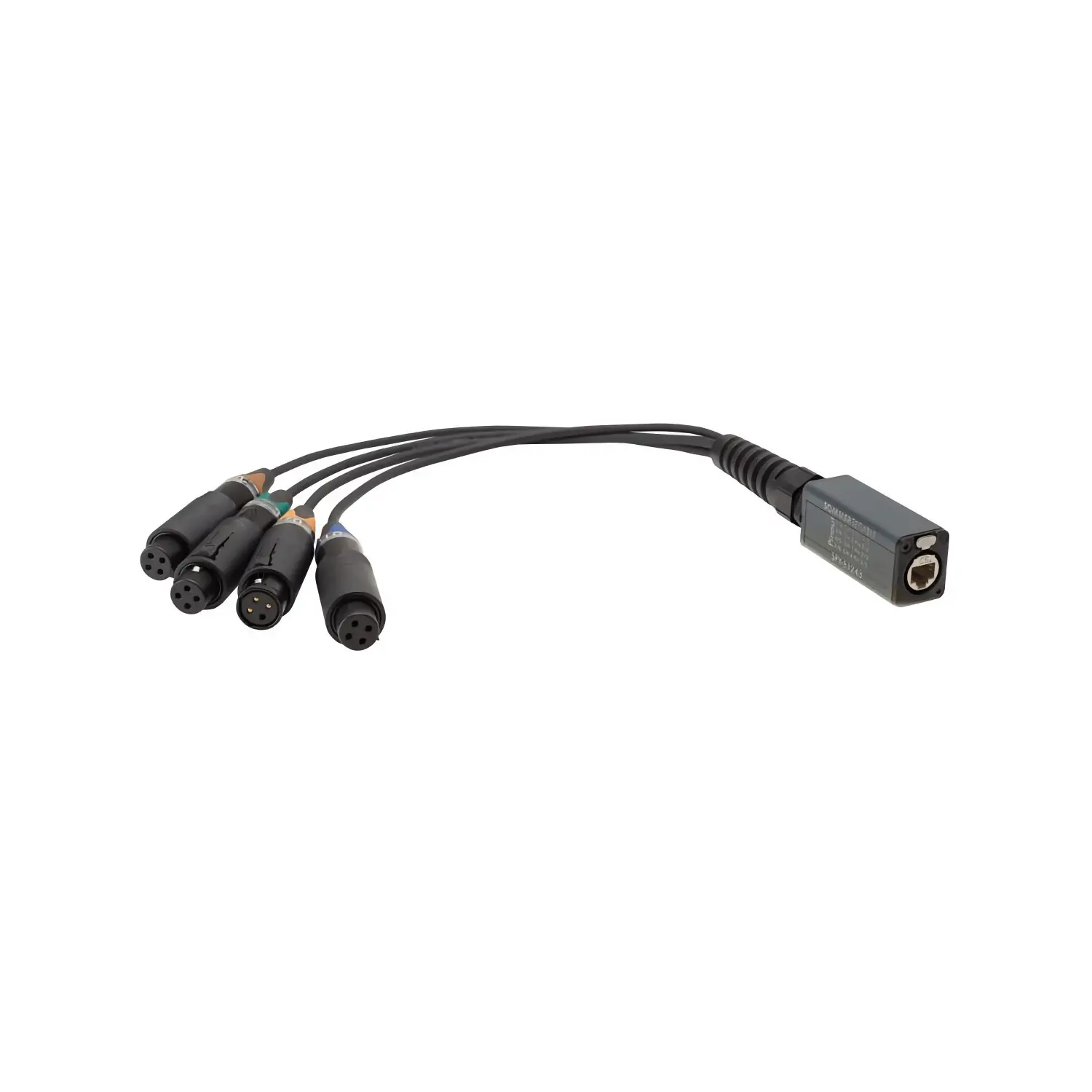 SPY-E1243 (4x unisex XLR to etherCON - splice adapt)