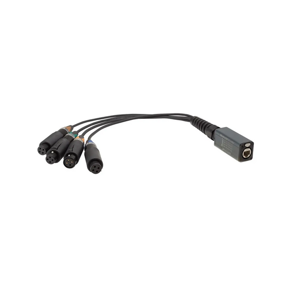 SPY-E1243 (4x unisex XLR to etherCON - splice adapt)