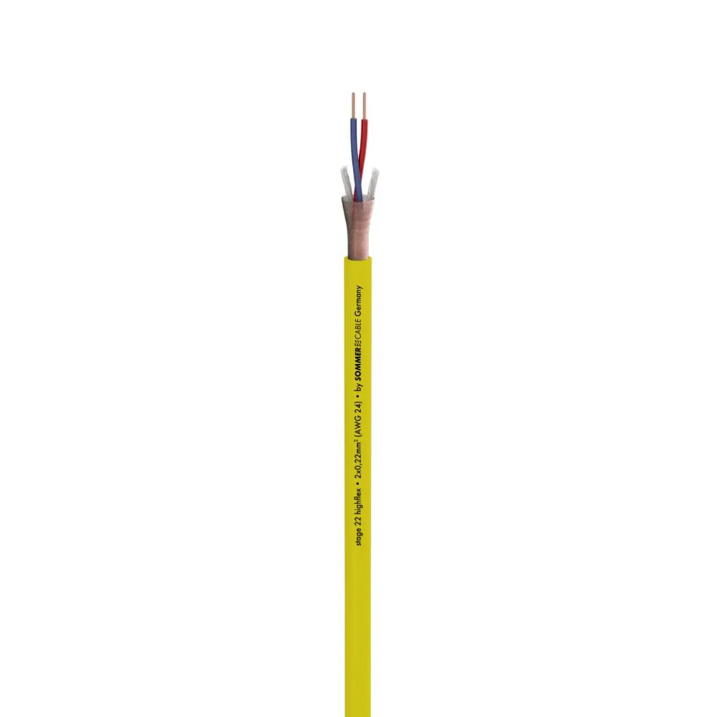 Microphone Cable Stage 22 Highflex Yellow
