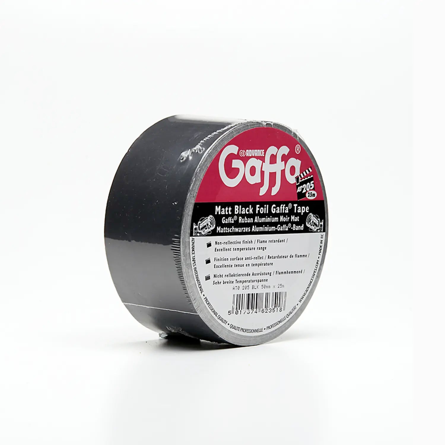 AT205 Black Barn Door Tape 50mm x 25m