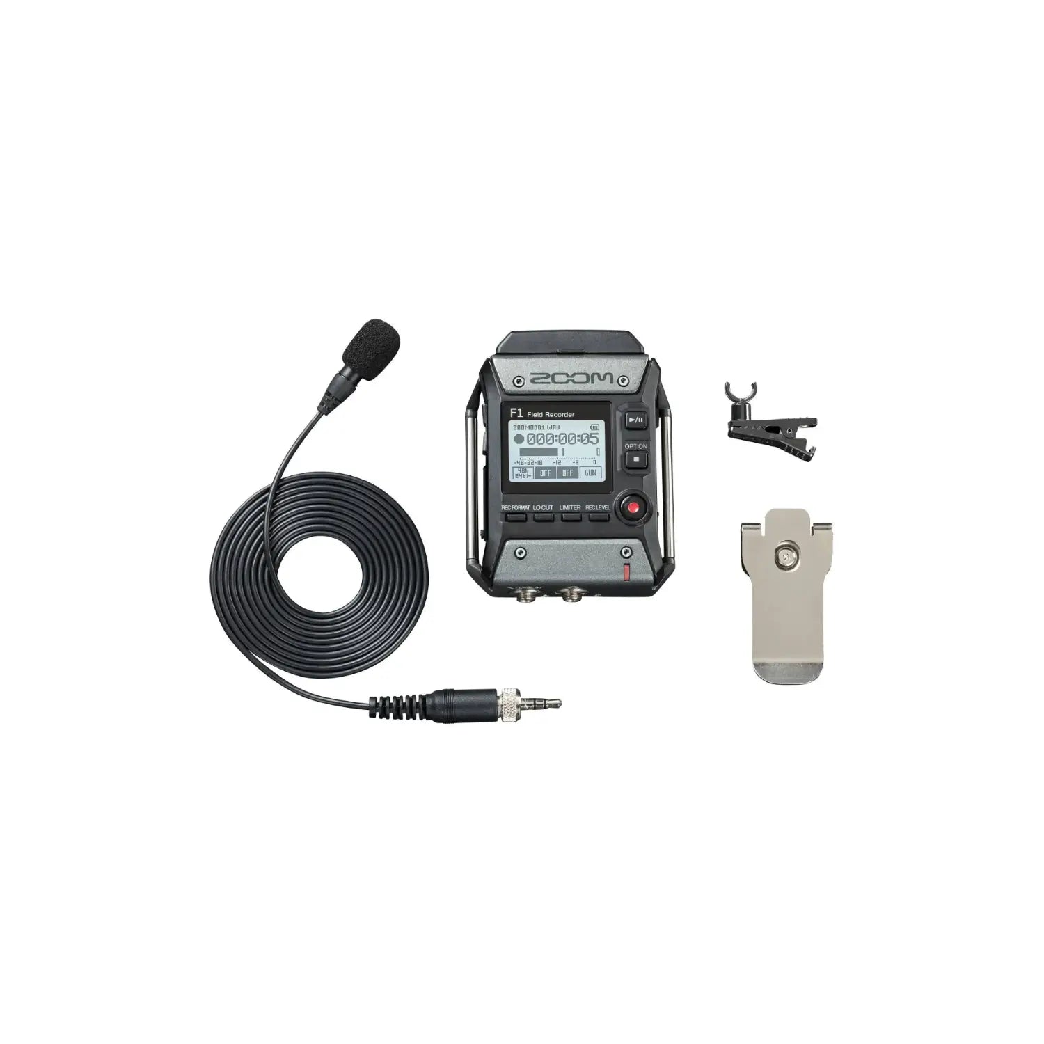 F1-LP Field Recorder with Lav Mic